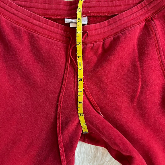 Speedo Womens Cropped Sweatpants Red Mid Rise Pockets Drawstring L - Picture 6 of 9